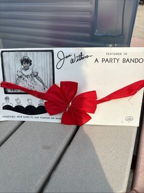 Red Satin Bow Party Band Jane Withers